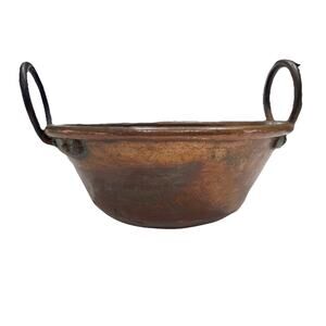 French Copper Chocolate or Candy Kettle / Pot 11” Diameter